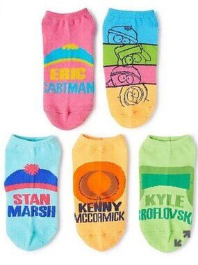 5/$20 NEW 5Pk 4-10 Women's South Park Socks